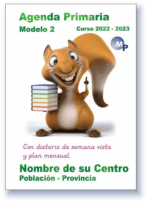 AGENDA PRIMARIA MODELO 2 CON DIETARIO DE SEMANA VISTA 