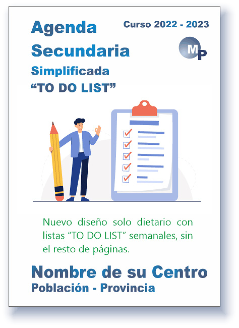 AGENDA SECUNDARIA MODELO 2 SIMPLIFICADOSOLO CON DIETARIO DE SEMANA POR PÁGINA Y TO DO LIST 